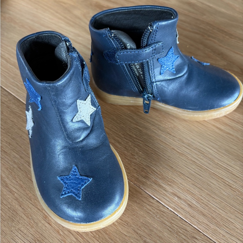 Camper Navy Star baby leather boot